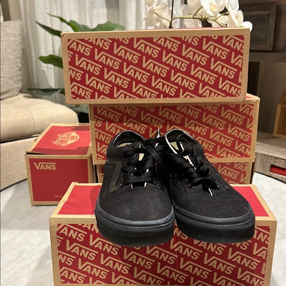 Vans Kids Black Sneakers